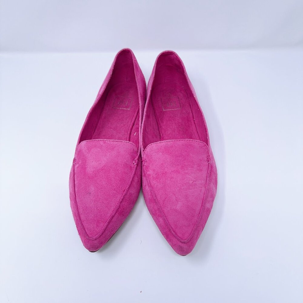 GAP Fuchsia Suede Pointed-Toe Flats Women’s Size 9.5 - Picture 3 of 4